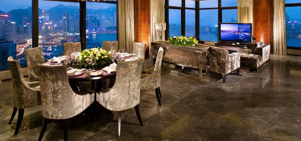 Harbour Grand Hong Kong Hotel Exterior photo The interior of a suite at The Ritz-Carlton, Hong Kong